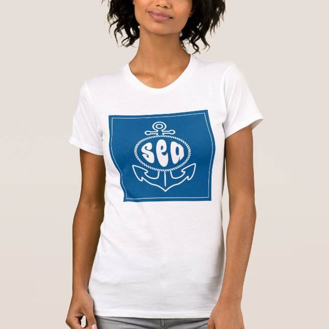 T-shirt Ancre et la mer (Devant)