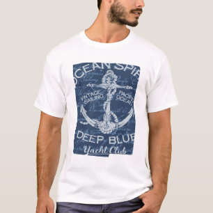 T-shirt Ancre maritime - Yacht Club Paradis nautique