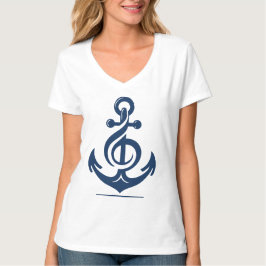 T-shirt Ancre mélodie nautique