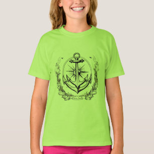 T-shirt Ancre minimaliste - résistance et connexion mariti