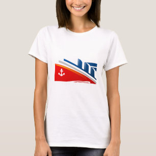 T-shirt Ancre nautique Bateau Mer Océan Navire Logo Chemis