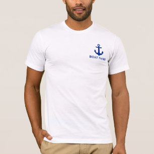 T-shirt Ancre nautique de nom de bateau