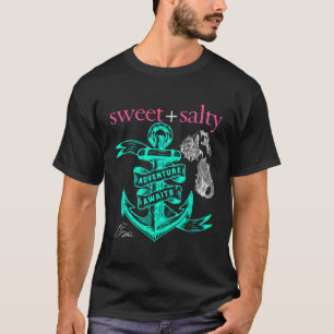 T-shirt Ancre salée sucrée Prêppy Mermaid Attitude Sud