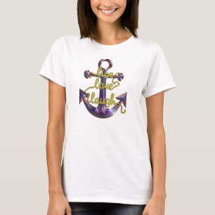 T-shirt Ancre vivante de rire d'amour