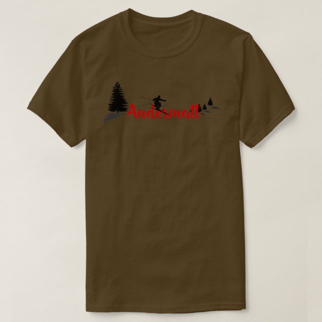 T-shirt Andermatt Long Ski (Design devant)