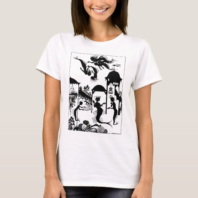 T-shirt Andersen : Petite silhouette de sirène (Devant)