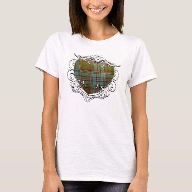 T-shirt Anderson Tartan Heart (Devant)