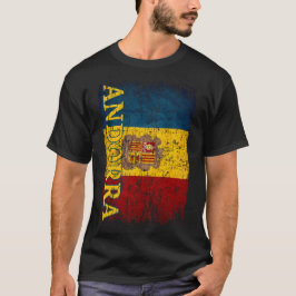 T-shirt Andorre Drapeau Cadeaux Femmes Hommes Enfants Ando