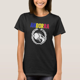 T-shirt Andorre Tennis de table Andorre Ping Pong Soutien