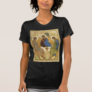 T-shirt Andrei Rublev Icône de la Trinité des Anges Abraha