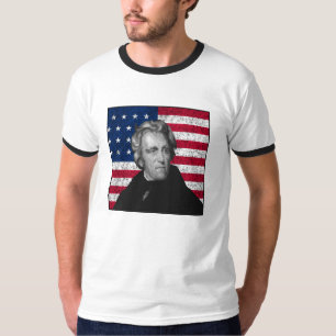 T-shirt Andrew Jackson et le drapeau des USA