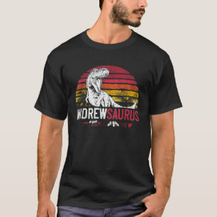 T-shirt Andrew Saurus Funny Dinosaure personnalisé T Rex N