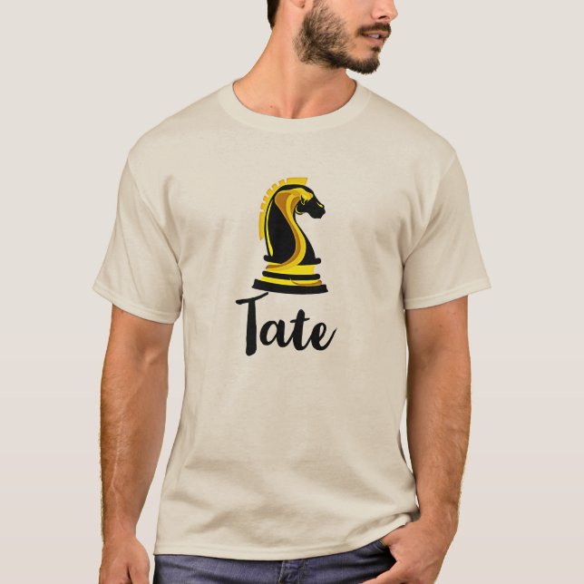 T-shirt Andrew Teams Tate Logo Chevalier Échecs TOP G Cobr (Devant)