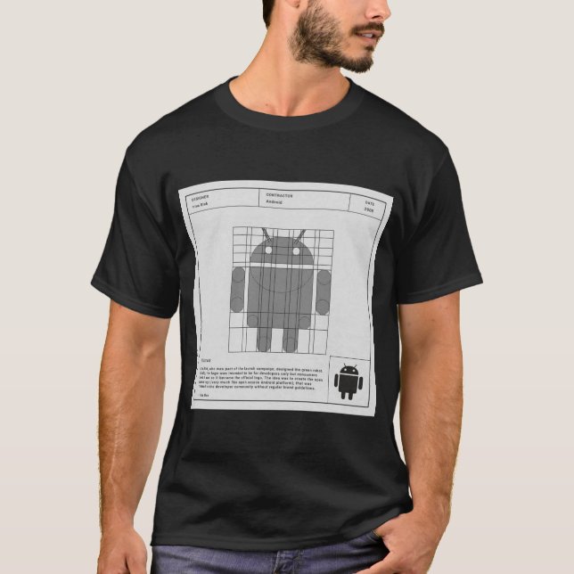 T-shirt ANDROID DESIGN (Devant)