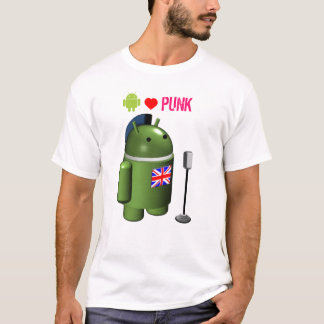 T-shirt Android Robot Loves Punk