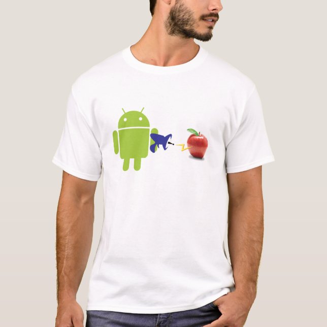 T-shirt Androïde contre (Devant)