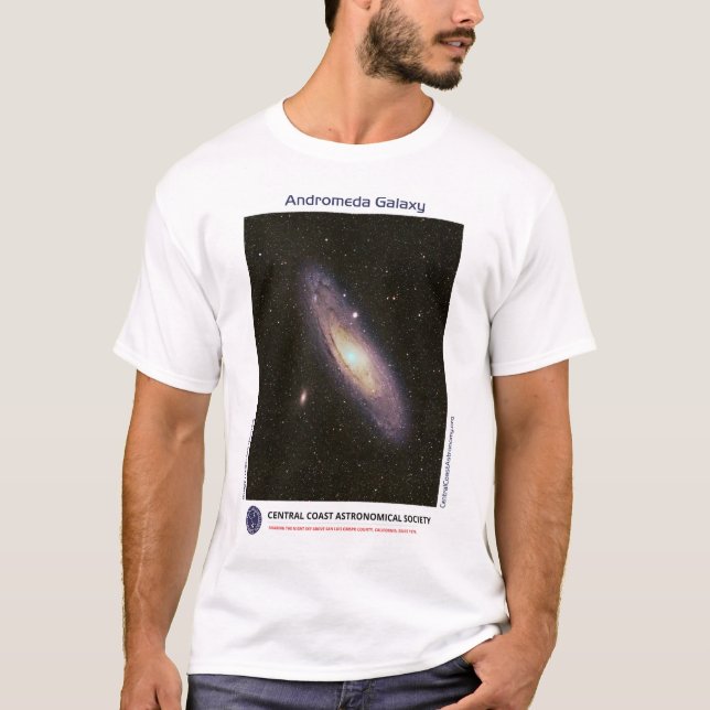 T-shirt Andromeda Galaxy par Lee Coombs Front Tee (Devant)