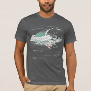 T-shirt Andy épelé par les acides aminés, couleur foncée T