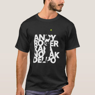 T-shirt Andy Roger Rafael Novak Delpo Tennis Légendes Tenn