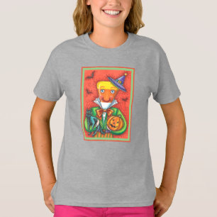 T-shirt ANDY THE CANDY CORN MAN, CHAT NOIR & JACK Coloré