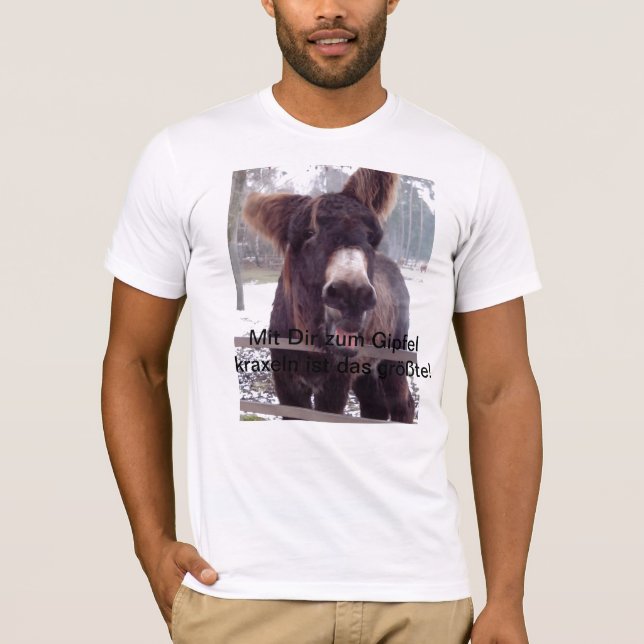 T-shirt Âne dans une ambiance linguistique (Devant)