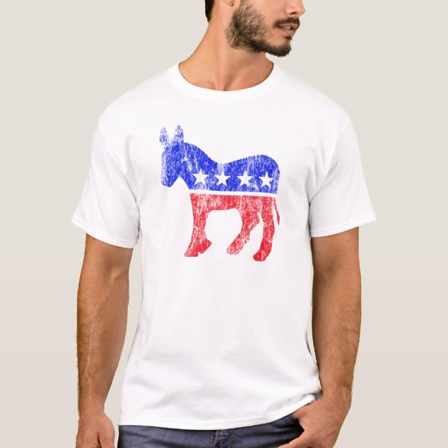 T-shirt Âne de Parti démocrate (Devant)