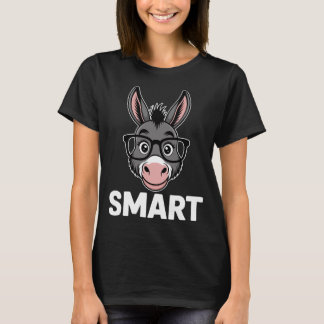 T-shirt Âne intelligent drôle