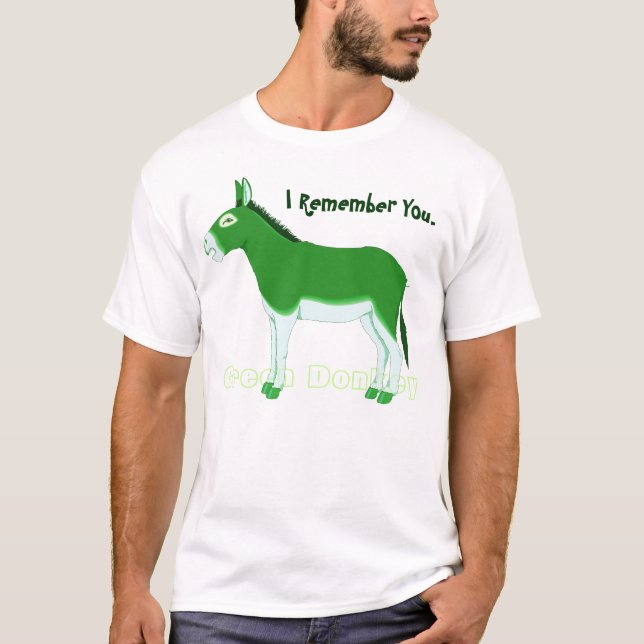 T-shirt Âne vert II. Hmmm - les rumeurs persistent ! (Devant)