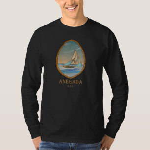 T-shirt Anegada Bvi Vintage Rétro Vacances en voilier