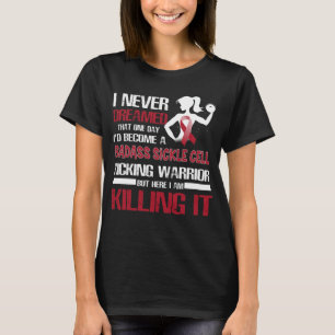 T-shirt anémie de la faucille femmes guerrières en train