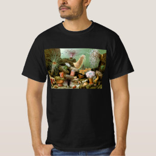 T-shirt Anémones de mer Vie marine, Animaux de l'océan vin