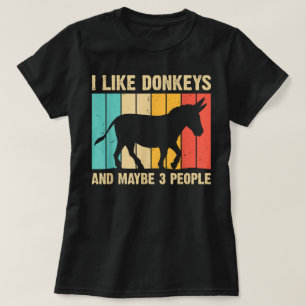 T-shirt Ânes drôles Hommes Femmes Mulet Équin Cheval Anima