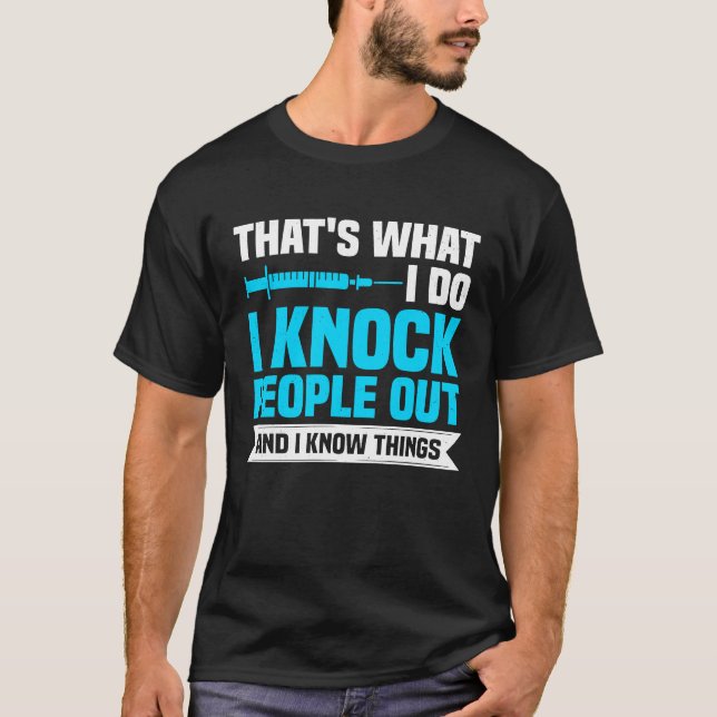 T-shirt Anesthesia CRNA Nurse Anesthetist & Anesthesiology (Devant)