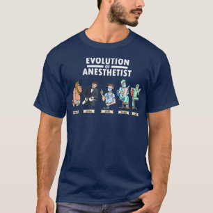 T-shirt Anesthésie amusante évolution de l'anesthésie C