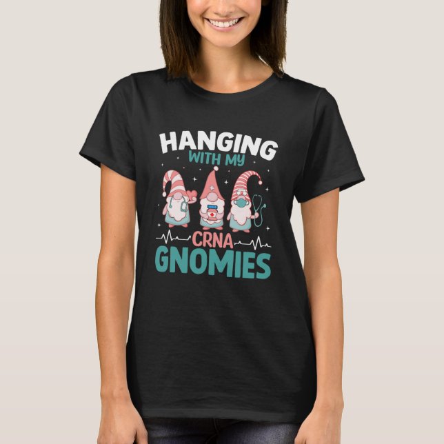 T-shirt Anesthésie de l'hôpital infirmière CRNA avec mon C (Devant)