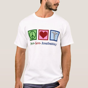 T-shirt Anesthésiologie d'amour de paix