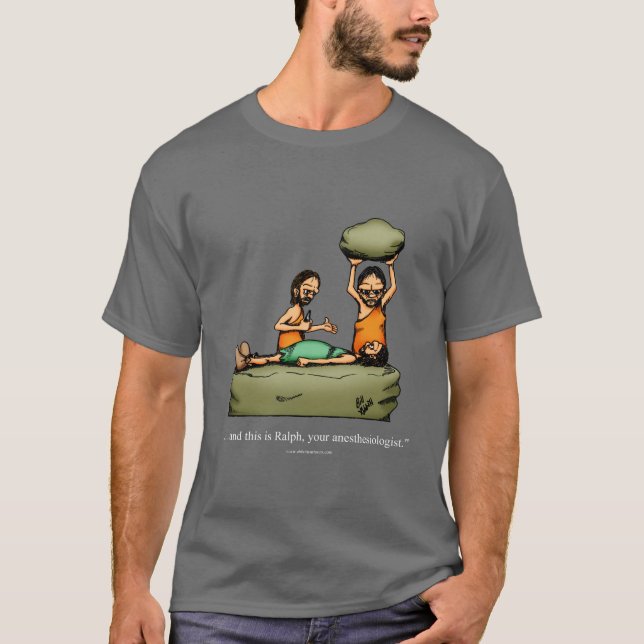 T-shirt Anesthésiologiste Caveman Tee - shirt Humour (Devant)