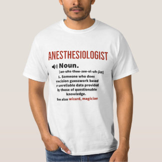 T-shirt Anesthésiste