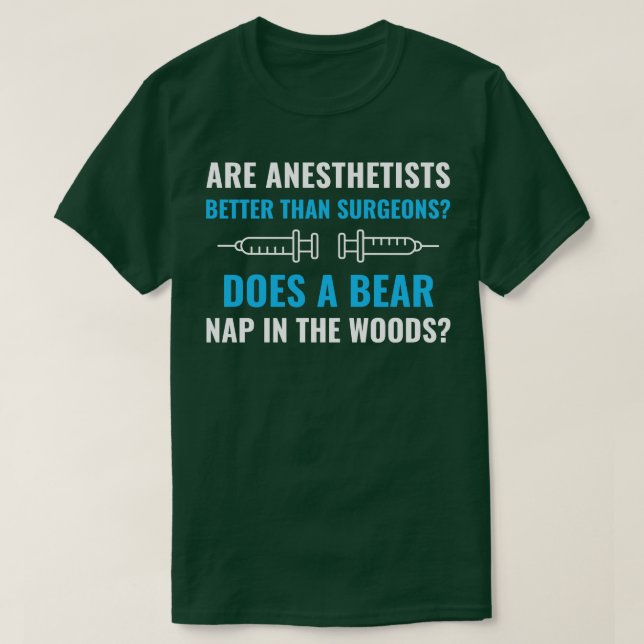 T-shirt Anesthésiste Funny Anesthésiologiste anesthésiiste (Design devant)