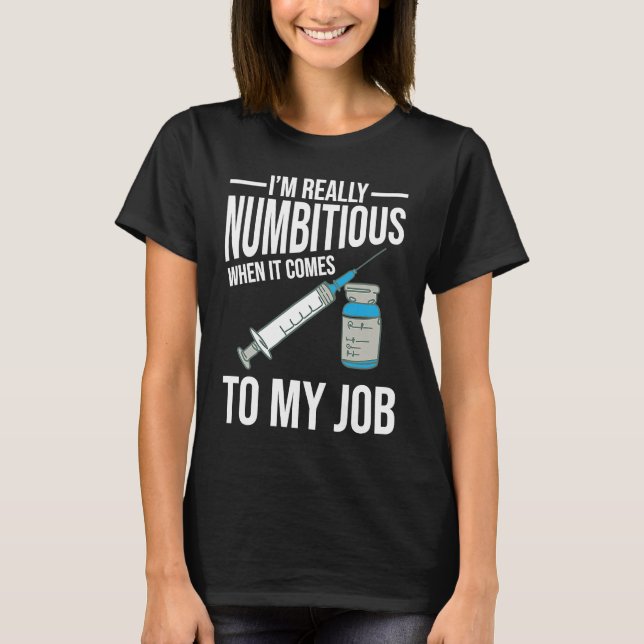 T-shirt Anesthetist and Nurse Anesthesiologist (Devant)