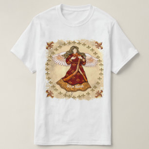 T-shirt Ange à la fleur de lys
