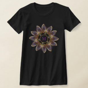 T-shirt Ange Abstraite ailes Mandala Monogramme fractal