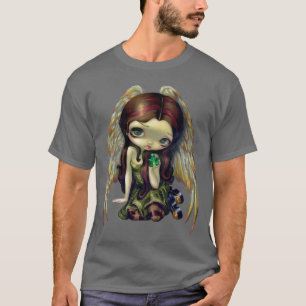 T-shirt Ange avec fée observée de CHEMISE d'émeraudes la