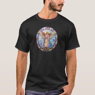 T-shirt Ange avec halo de Noël Anges de prière religieux 