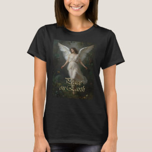 T-shirt Ange bienveillant - Paix sur Terre - Cadre édéniqu