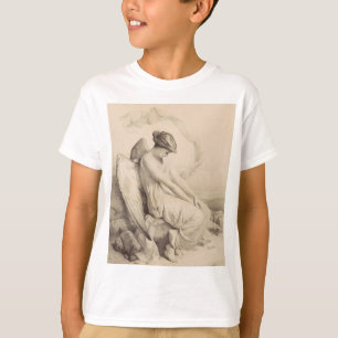 T-shirt Ange chrétien assis sur une pierre