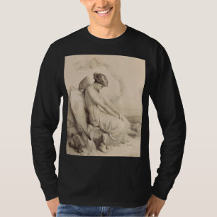 T-shirt Ange chrétien assis sur une pierre