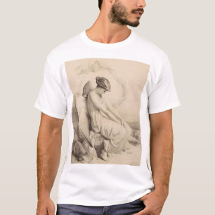 T-shirt Ange chrétien assis sur une pierre