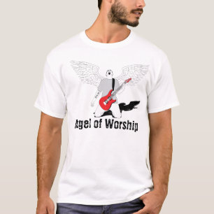 T-shirt Ange de culte - guitare rouge