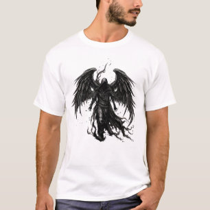 T-shirt Ange Faucheur dans une Robe à Capuchon